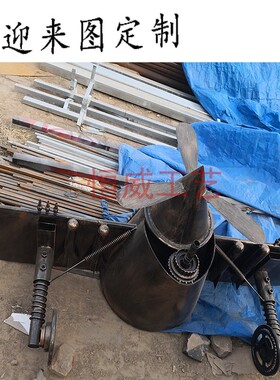 工业风机械铁艺金属立体仿真摆件