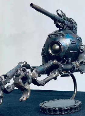 工业风摆件装饰铁艺美陈铁虎恒威