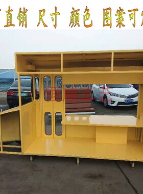 工业风机械铁艺金属汽车落地摆件