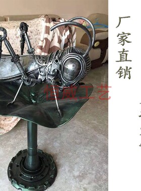 金属创意昆虫朋克模型工业风摆件