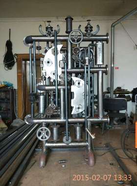 机械工业风齿轮酒吧餐厅隔断壁饰