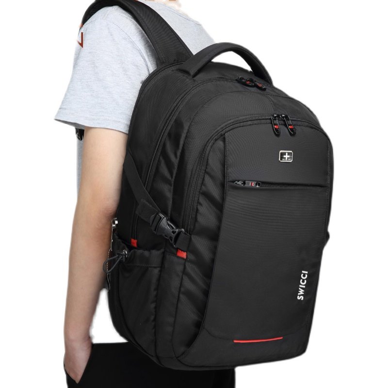 瑞士双肩包大容量休闲商务旅行电脑背包男户外士高中初中学生书包,淘宝优惠券,粉丝福利购,淘宝优惠卷