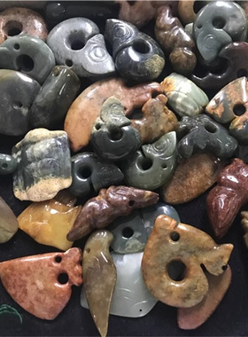 析木河磨玉红山文化玉猪龙和田玉