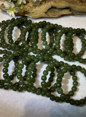 和田玉析木河磨玉手串手链