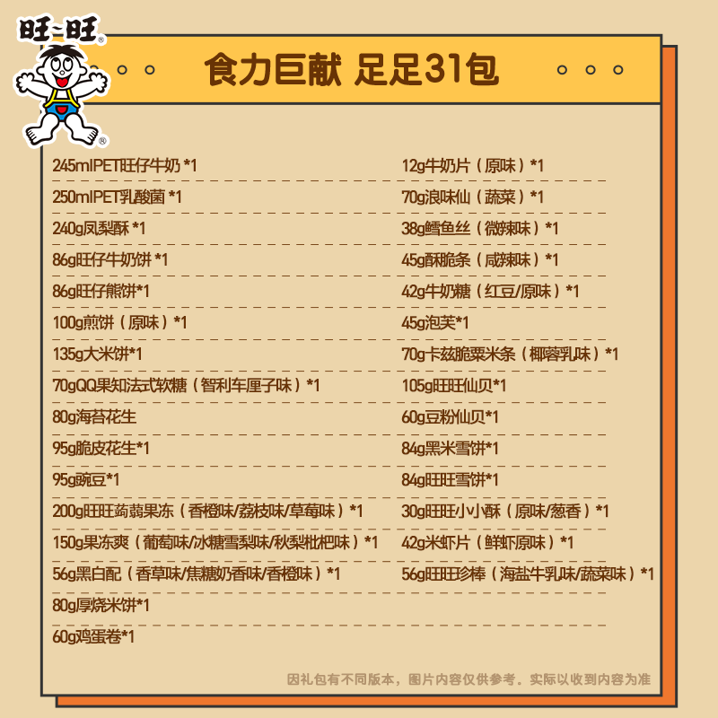 旺旺新年礼包休闲零食大巨型零食礼包季送礼物解馋囤货 MS,淘宝优惠券,粉丝福利购,淘宝优惠卷