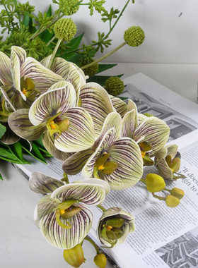 仿真花束样板间花艺软装客厅插花装饰摆件简约餐桌假花茶几摆设