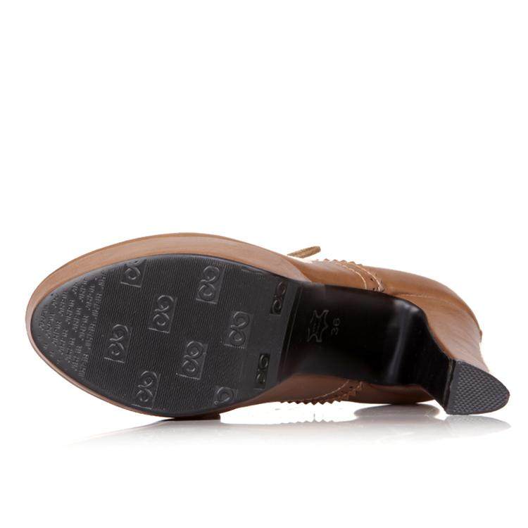 春秋欧美防水台超高跟深口系带米色女鞋 小码女鞋31 32 33单鞋,淘宝优惠券,粉丝福利购,淘宝优惠卷