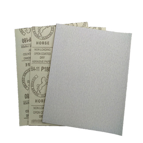 马牌干砂纸白砂纸 抛光打磨粗砂纸干磨砂纸木工用细砂纸沙皮纸 - 图3