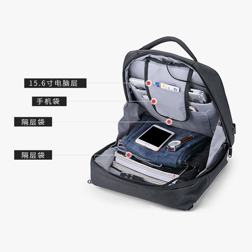 Мужская трендовая сумка для отдыха, школьный рюкзак для путешествий для школьников, ноутбук, простой и элегантный дизайн, подходит для студента