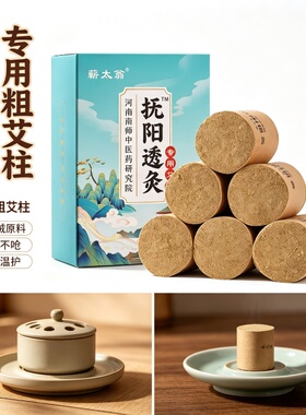 扶阳透灸专用艾柱4cm加大加粗雷火灸艾绒柱家用艾段艾灸馆美容院
