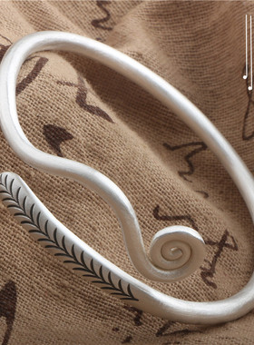 甜美风蛇形礼物银饰手镯