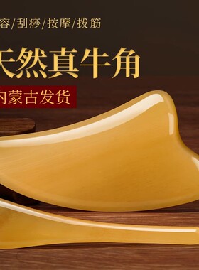 天然全身通用神器刮脸套装牛角板