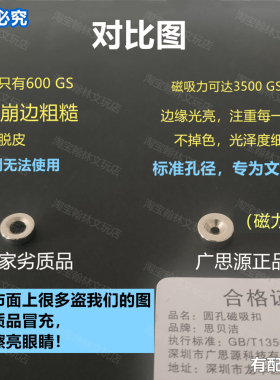 文玩磁吸扣沉孔6*2孔2mm1.8
