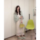 L003 heavy hand hook ເຂັມຫນາ corrugated knitted cardigan ຂະຫນາດໃຫຍ່