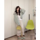 L003 heavy hand hook ເຂັມຫນາ corrugated knitted cardigan ຂະຫນາດໃຫຍ່