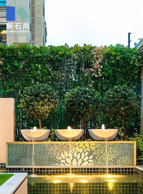 水景喷泉流水喷泉树脂池塘瀑布