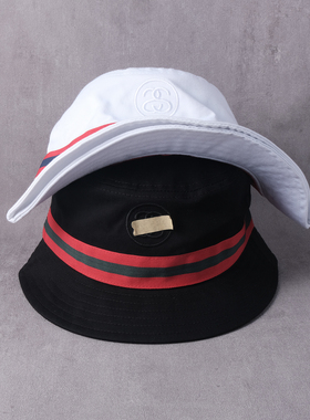 stock bucket hat刺绣经典双标Big Logo巡游速干渔夫帽盆帽遮阳