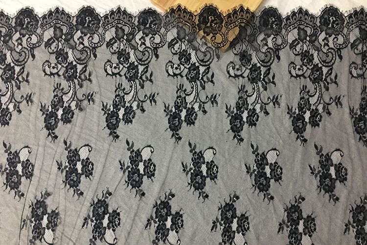 12色优质轻柔睫毛蕾丝花边 宽150CM 手工diy服饰高档婚纱辅料lace