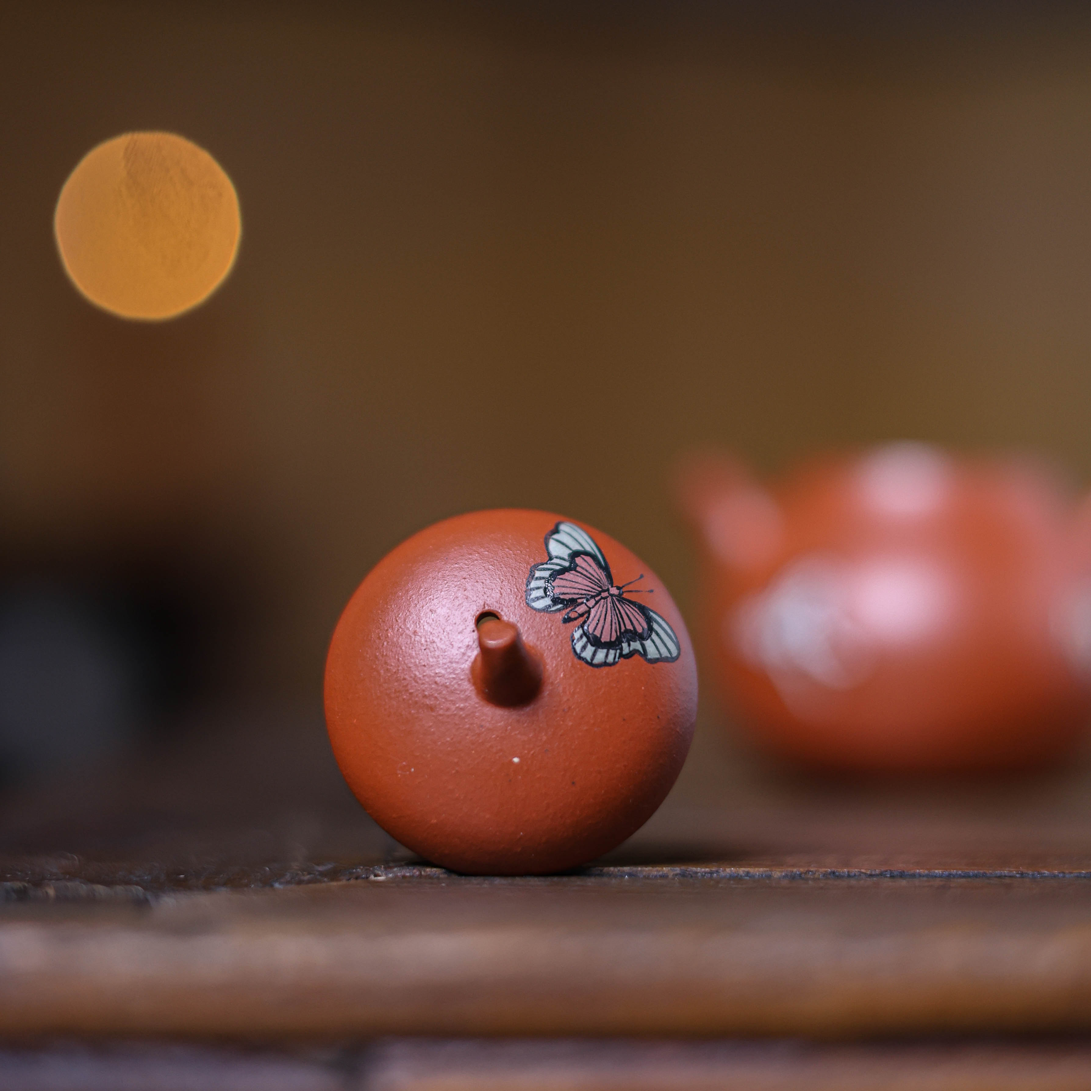 【窑云 梨式蝴蝶壶】纯手工紫泥茶壶功夫茶具单个泡茶壶 - 图2