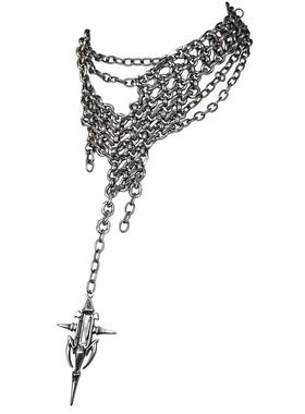 【AGD】IIIMIII 糜烂金属系列暗黑十字架链条不规则拼接项链礼物