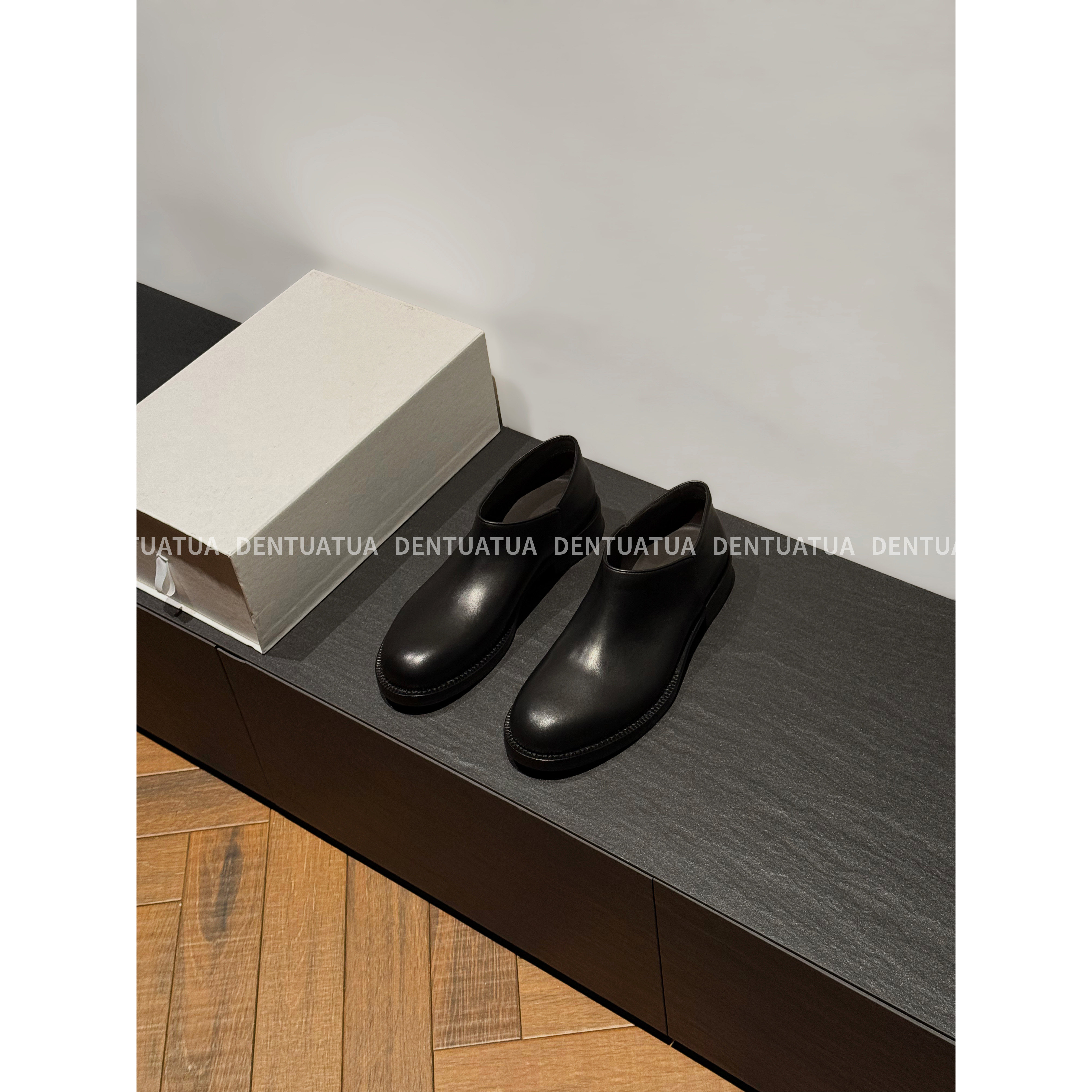 DENTUATUA 暗黑拽姐~ 25ss复古英伦风圆头乐福鞋一脚蹬皮鞋单鞋女,淘宝优惠券,粉丝福利购,淘宝优惠卷