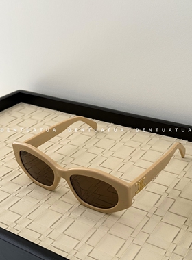 DENTUATUA 千禧辣妹本命款！26ss 猫眼金标遮阳太阳眼镜墨镜 男女