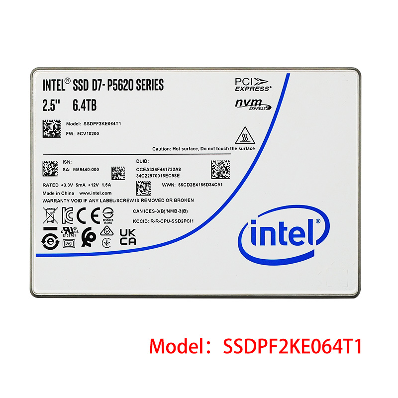 Intel/英特尔 P5620 6.4TB U.2 固态硬盘SSDPF2KE064T1企业级固态 - 图0