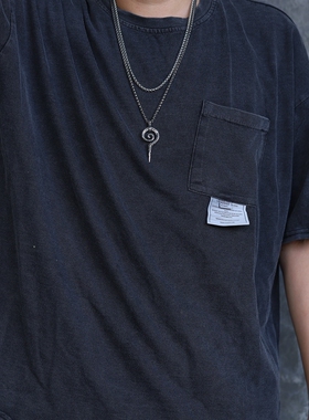 欧美男士图腾权杖钛钢吊坠新款