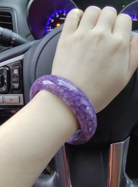 珑心 天然正品紫龙晶手串手镯 舒俱来的平替