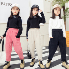 女童秋冬季炸街裤子中大童新款加绒