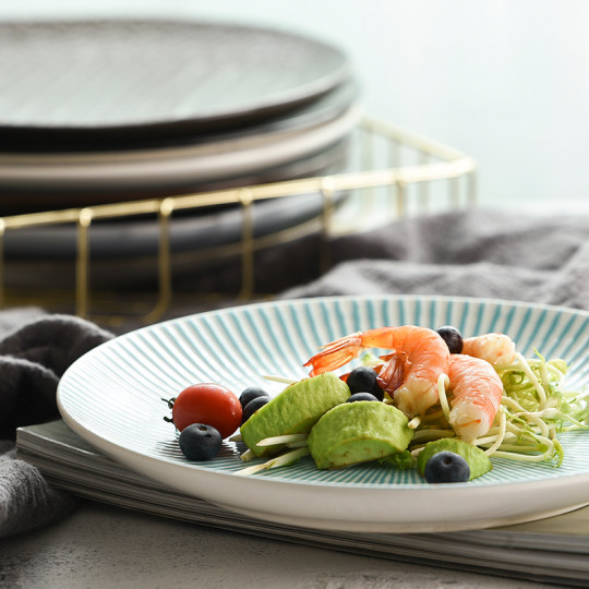 Ceramic plate artist ceramic dining plate creativity