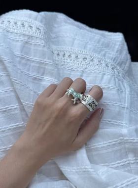 SWAHILL三角织片戒指