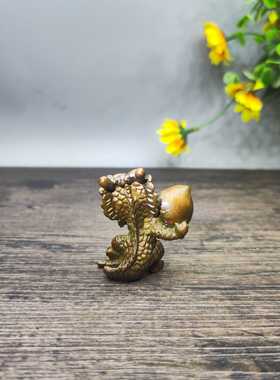 古玩杂项收藏仿古铜器老虎摆件家居装饰品办公室桌面摆设