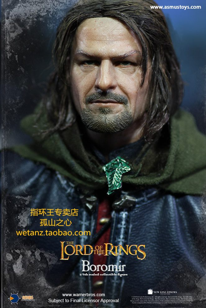 Asmus Toys 1/6魔戒指环王波罗莫 Boromir刚铎白城兵人植发-图3