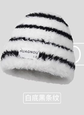 毛线帽子秋冬季女款百搭显脸小