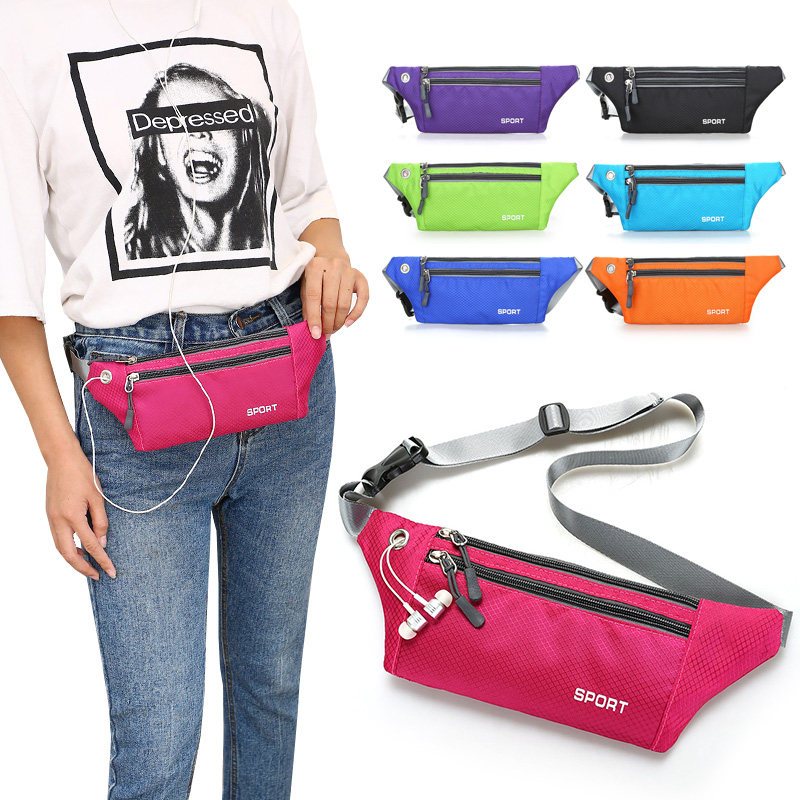 Fashionable multifunctional waterproof close-fitting casual sports waist bag