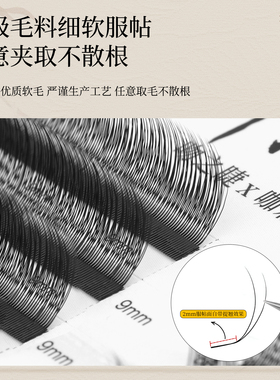 国风L型长短小绒花睫毛LJ/LB/LC