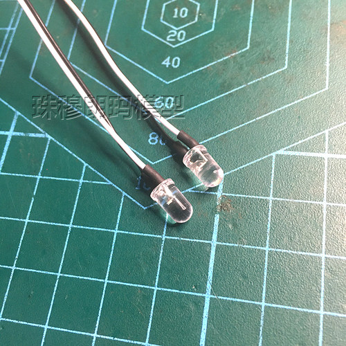 莽牛g500联动灯组车灯改装顽皮龙D12模型车高亮LED灯珠5MM3MM灯线 - 图1