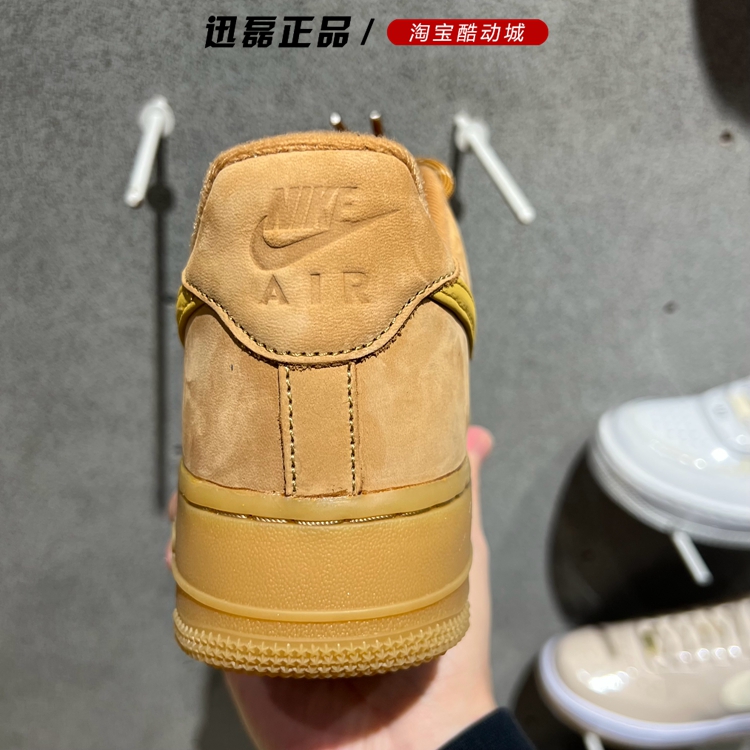 正品耐克男鞋23冬新Air Force 1空军一号AF1小麦色板鞋CJ9179-200-图2