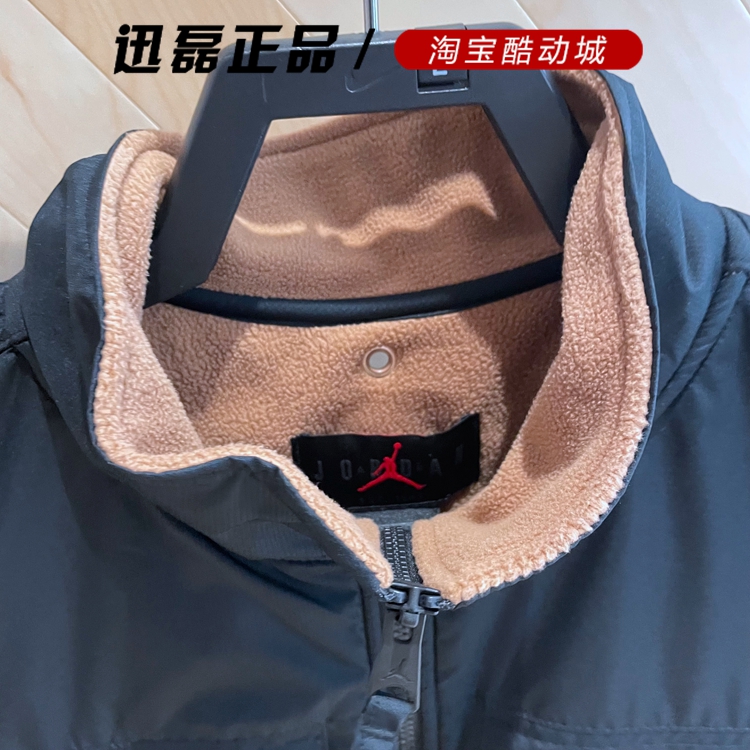 耐克男马甲21冬季新款JORDAN运动篮球加绒保暖背心DC9662-010-256