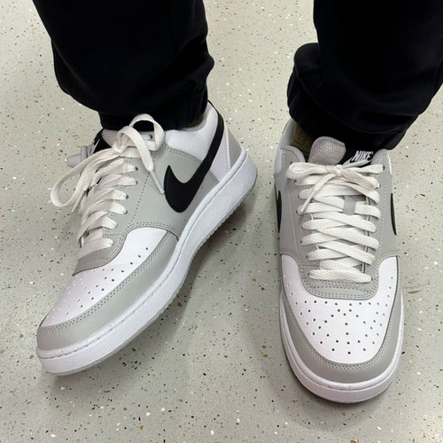 耐克/Nike Court Vision Low 男子灰白复古低帮板鞋 HV0927-097 - 图1