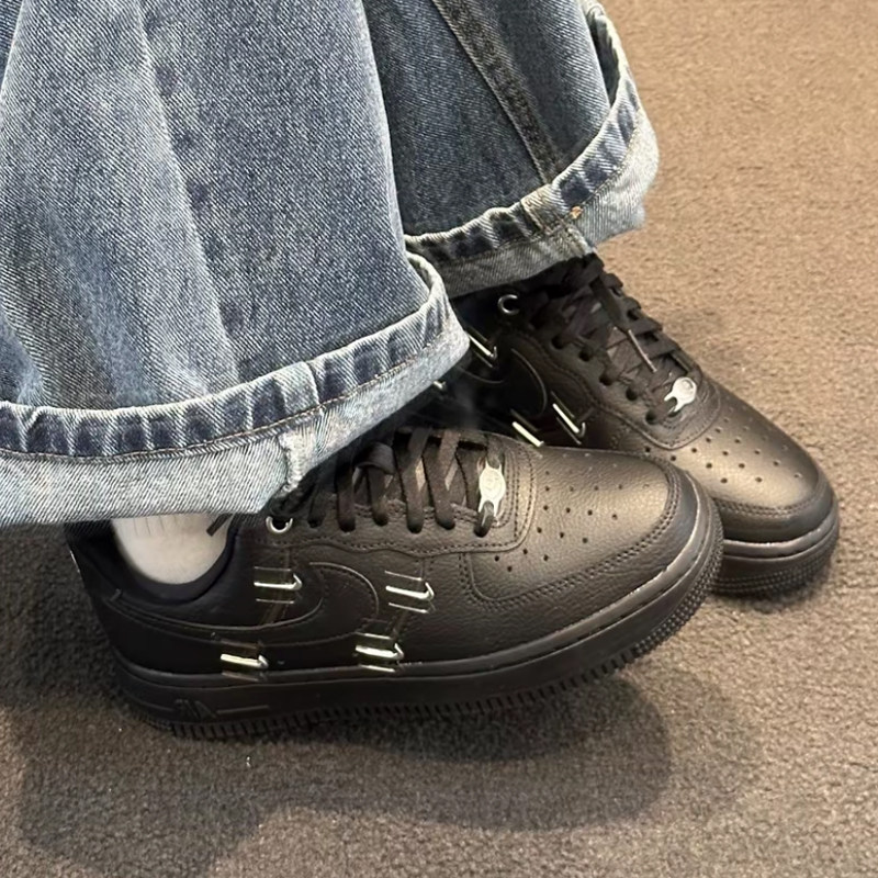 耐克/Nike Air Force 1 AF1黑银四勾空军一号透气板鞋 HQ1180-001,淘宝优惠券,粉丝福利购,淘宝优惠卷