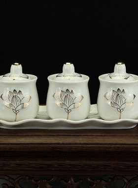 陶瓷佛法僧供水杯观音杯仙家杯