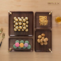 Log North American Black Hu Peach Festive Upper Branches Living Room Tea Table Melon Seeds Snack Candy Box Containing Dried Fruit Tray