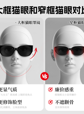 墨镜女款2026新款方圆脸显脸小