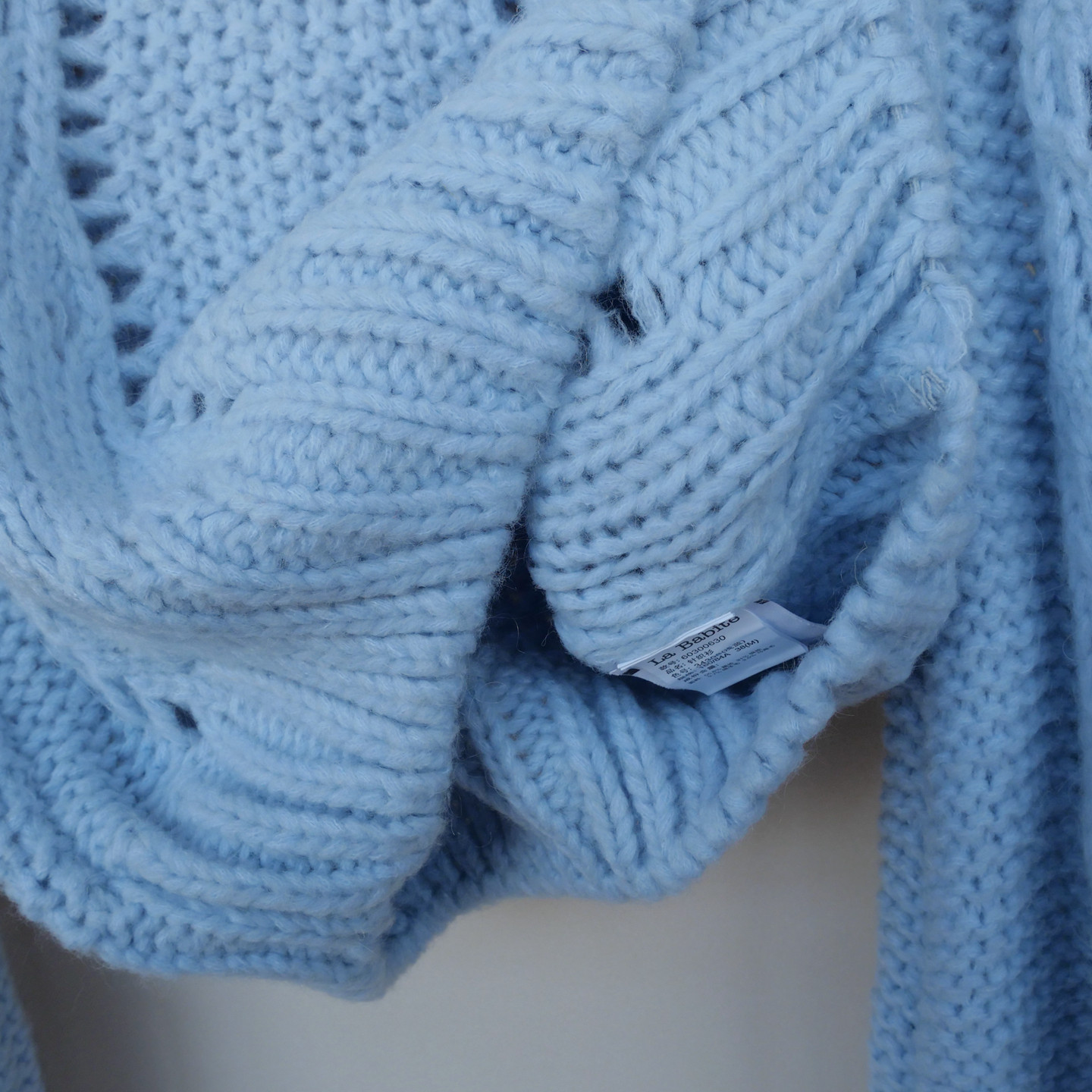 拉系列SML撤柜正品 女冬蓬松保暖粗毛线马海毛圆领毛衣6A0630浅蓝,淘宝优惠券,粉丝福利购,淘宝优惠卷