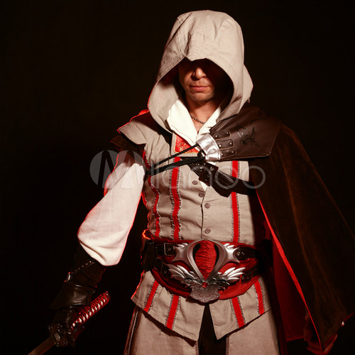 游戏刺客信条3埃齐奥COSPLAY男装刺客COS漫展表演服装 - 图1