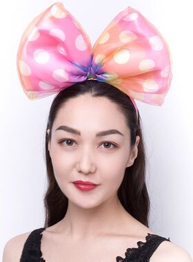 七彩游乐园圣诞节夸张走秀发箍