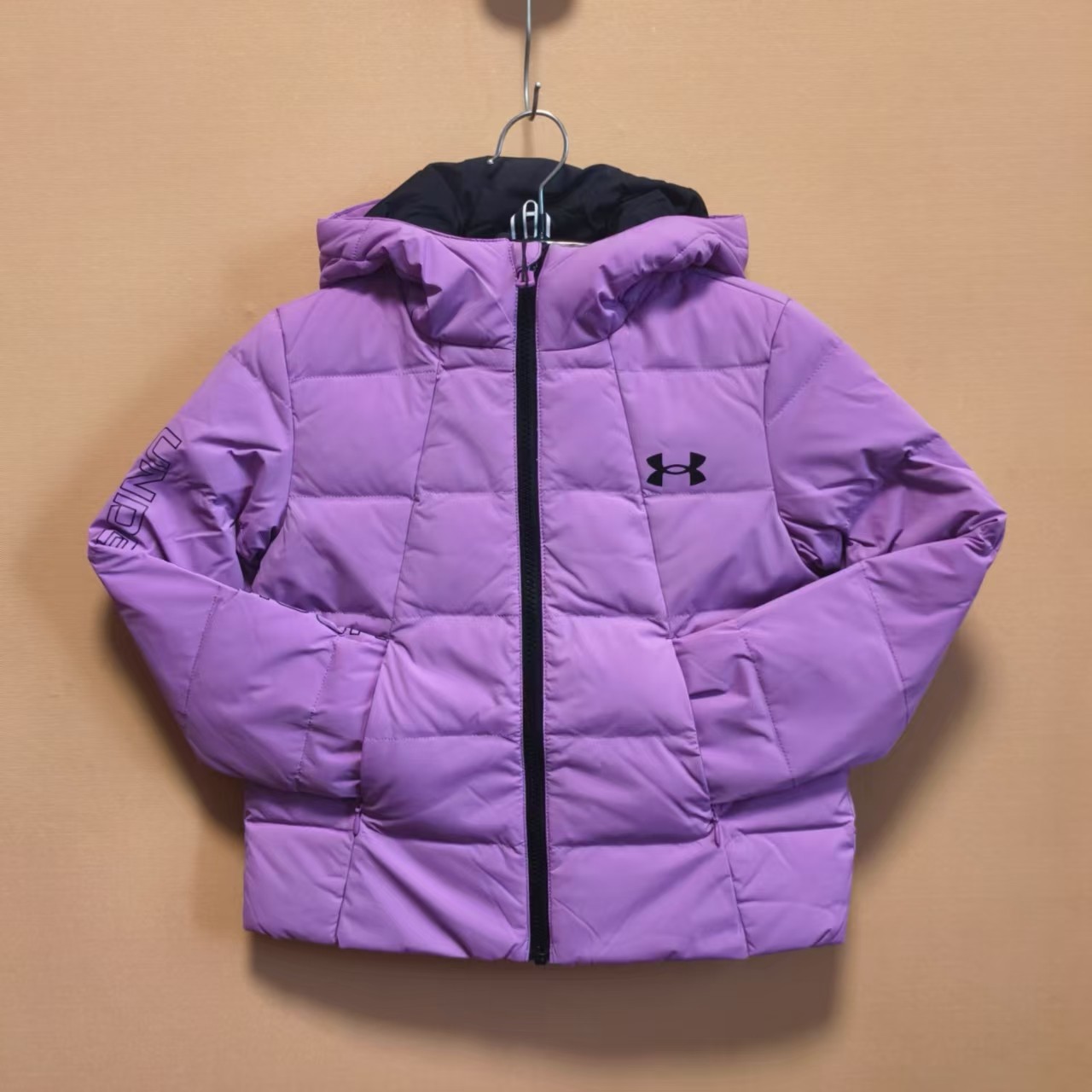 安德玛童装女童秋冬季厚外套连帽短款羽绒服保暖运动上衣断码处理,淘宝优惠券,粉丝福利购,淘宝优惠卷