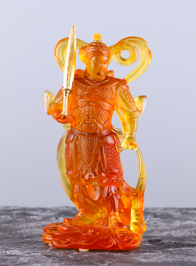 护法伽蓝武财神铜关二爷琉璃佛像